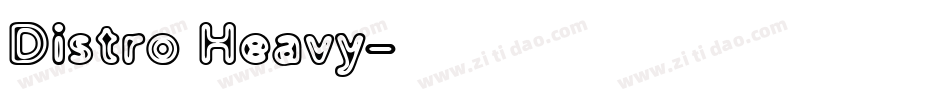 Distro Heavy字体转换